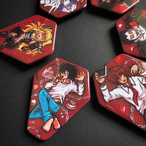 FAN ART - COFFIN BUTTONS