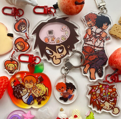 Fan art charms