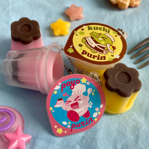 FAN ART - OPENABLE 'PUDDING' TOY CHARMS