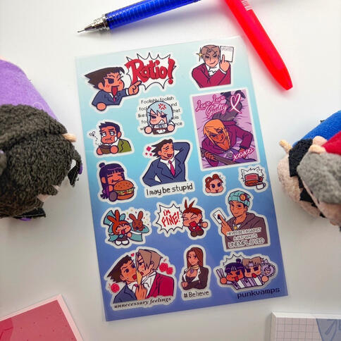 fan art sticker sheet