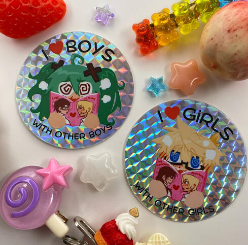 FAN ART HOLO STICKERS